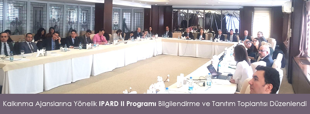 Kalkınma Ajanslarına Yönelik IPARD II Programı Bilgilendirme ve Tanıtım Toplantısı Düzenlendi