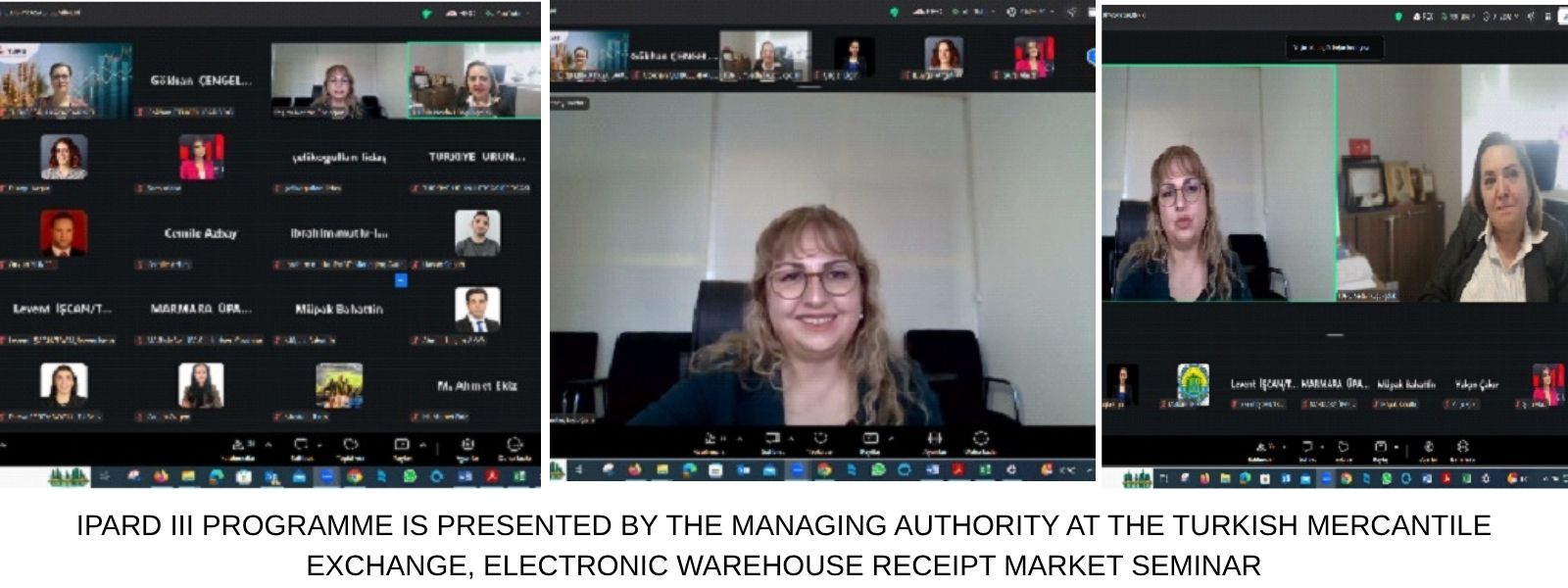 IPARD III PROGRAMME IS PRESENTED BY THE MANAGING AUTHORITY AT THE TURKISH MERCANTILE EXCHANGE, ELECTRONIC WAREHOUSE RECEIPT MARKET SEMINAR